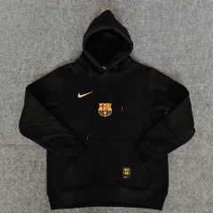 2024-2025 Barcelona Black Thailand Soccer Tracksuit With Hat-7411