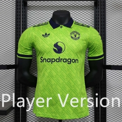 Player Version 2024-2025 Special Version Manchester United Fluorescent Green Thailand Soccer Jersey AAA-888