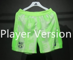 Player Version 2024-2025 Paris SG 2nd Away Fluorescent Green Thailand Soccer Shorts-4563