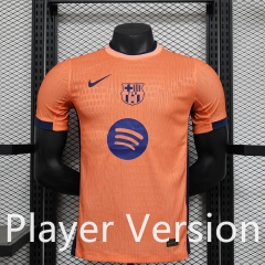 Player Version 2024-2025 Barcelona Orange Thailand Soccer Jersey AAA-888