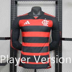 2024-2025 Flamengo Red&Black LS Thailand Soccer Jersey AAA-888