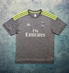 Retro Version 15-16 Real Madrid Away Gray Thailand Soccer Jersey AAA-6590