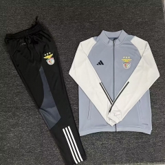 2024-2025 Benfica Light Gray Thailand Soccer Jacket Uniform-5303