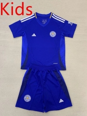 2024-2025 Leicester City Home Blue Kids/Youth Soccer Uniform-AY