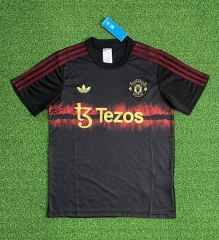 (S-4XL) 2025-2026 New Year Special Edition Manchester United Black Thailand Soccer Jersey AAA-403