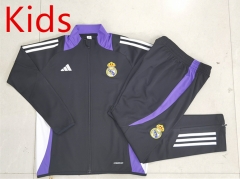 2024-2025 Real Madrid Black Kids/Youth Soccer Jacket Uniform-815