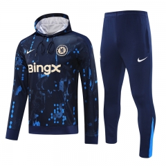 2024-2025 Chelsea Blue Thailand Soccer Tracksuit With Hat-418