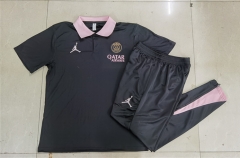 2024-2025 Jordan PSG Black Thailand Polo Uniform-815