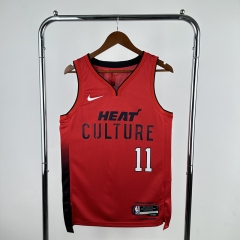 2025 City Edition Miami Heat Red #11 NBA Jersey-311