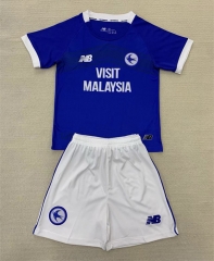 2024-2025 Cardiff City Home Blue Soccer Uniform-AY