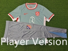 Player Version 2024-2025 Atletico Madrid Away Green Thailand Soccer Tracksuit-9926