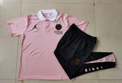 2024-2025 Jordan PSG Pink Thailand Polo Uniform-815