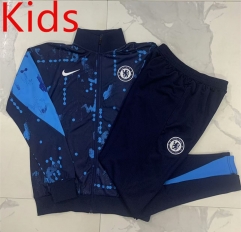 2024-2025 Chelsea Royal Blue Kids/Youth Soccer Jacket Uniform-815