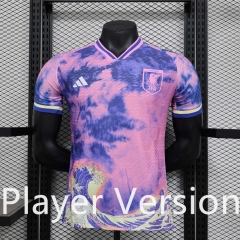 Player Version 2024-2025 Special Version Japan Pink&Blue Thailand Soccer Jersey AAA-888