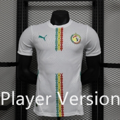 Player Version 2024-2025 Senegal Away White Thailand Soccer Jersey AAA-888