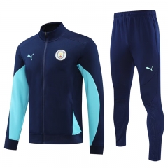 2024-2025 Manchester City Royal Blue Thailand Soccer Jacket Uniform-4627