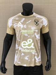 2024-2025 Al Ahly 2nd Away Yellow Thailand Soccer Jersey AAA-4855