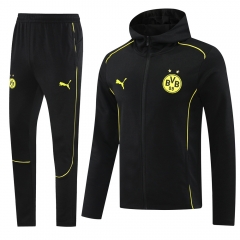 2024-2025 Borussia Dortmund Black Thailand Soccer Jacket Uniform With Hat-LH