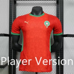 Player Version 2025-2026 Morocco Away White Thailand Soccer Jersey AAA-888