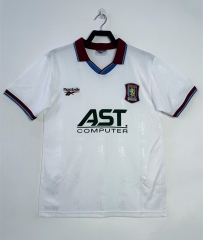 Retro Version 95-96 Aston Villa Away White Thailand Soccer Jersey AAA-811