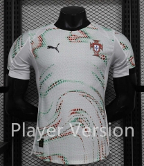 Player Version 2025-2026 Portugal Away White Thailand Soccer Jersey AAA-888