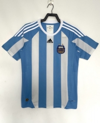 Retro Version 2010 Argentina Home Blue&White Thailand Soccer Jersey AAA-811