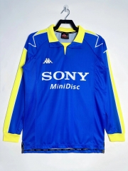 Retro Version 97-99 Juventus Away Blue LS Thailand Soccer Jersey AAA-811