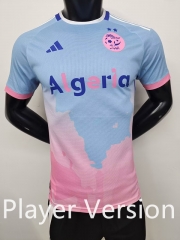 Player Version 2025-2026 Algeria Pink&Blue Thailand Soccer Jersey AAA-9926