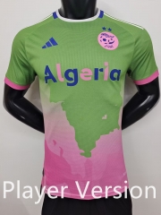 Player Version 2025-2026 Algeria Pink&Green Thailand Soccer Jersey AAA-9926