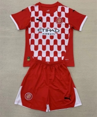 2024-2025 Girona FC Home Red Soccer Uniform-AY