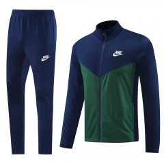 Nike Blue&Green Thailand Soccer Jacket Uniform-LH