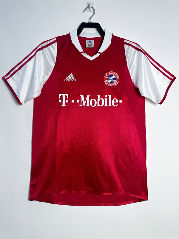 Retro Version 03-04 Bayern München Home Red Thailand Soccer Jersey AAA-811
