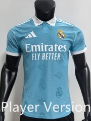 Player Version 2025-2026 Real Madrid Blue Thailand Soccer Jersey AAA-SJ