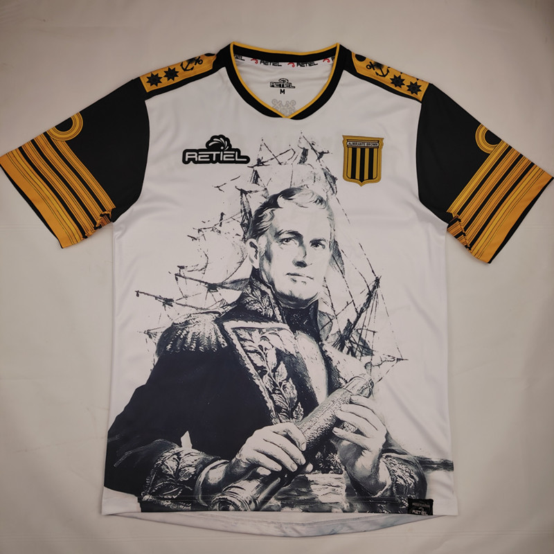 (S-4XL)Anniversary Edition Club Almirante Brown Black&White&Gold Thailand Soccer Jersey AAA-2038
