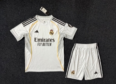 2025-2026 Real Madrid Home White Soccer Uniform-GB