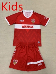 2024-2025 VfB Stuttgart Away Red Kids/Youth Soccer Uniform-AY