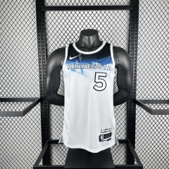 2025 City Edition Minnesota Timberwolves White #5 NBA Jersey-311