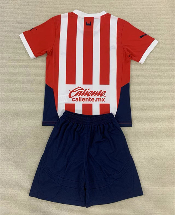 2024-2025 CD Tapatío Home Red&White Kids/Youth Soccer Uniform-AY
