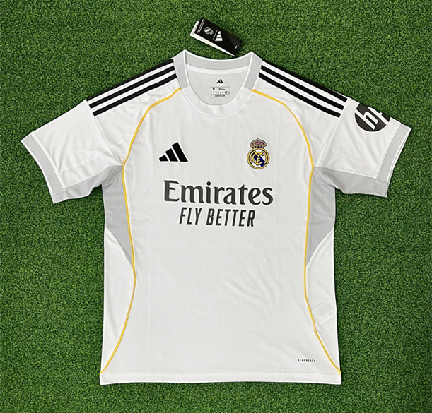 (S-4XL)2025-2026 Real Madrid Home White Thailand Soccer Jersey AAA-403