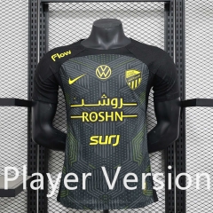 Player Version 2025-2026 Al Ittihad Saudi 2nd Away Black Thailand Soccer Jersey AAA-888