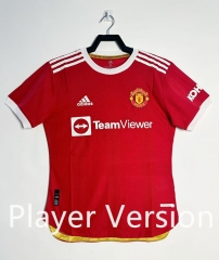 Retro Version 21-22 Manchester United Home Red Thailand Soccer Jersey AAA-811