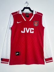 Retro Version 96-97 Arsenal Home Red LS Thailand Soccer Jersey AAA-811