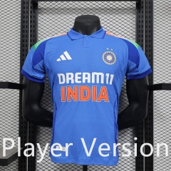 Player Version 2025-2026 India Blue Thailand Soccer Jersey AAA-888