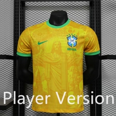 Player Version 2025-2026 Special Version Brazil Yellow Thailand Soccer Jersey AAA-888