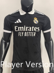 Player Version 2025-2026 Real Madrid Black Thailand Soccer Jersey AAA-SJ