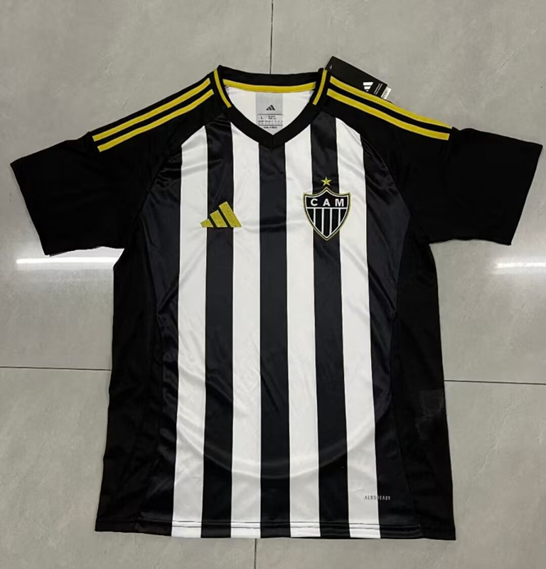 (S-4XL) 2024-2025 Atlético Mineiro 2nd Away Black Thailand Soccer Jersey AAA-908
