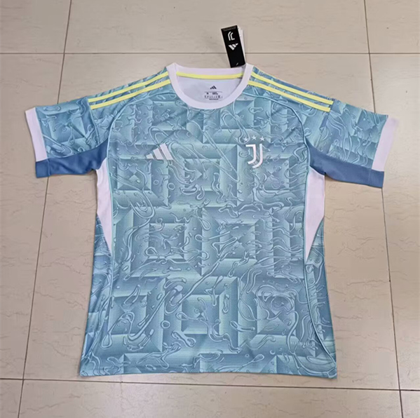(s-4xl)2025-26 Juventus Away Light Blue Thailand Soccer Jersey AAA-0485