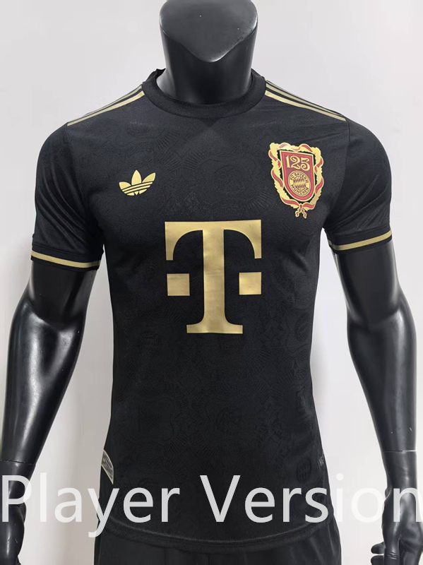 Player Version 2025-26 Bayern München Black Soccer Jersey AAA-SJ