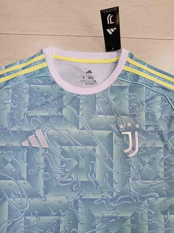 (s-4xl)2025-26 Juventus Away Light Blue Thailand Soccer Jersey AAA-0485