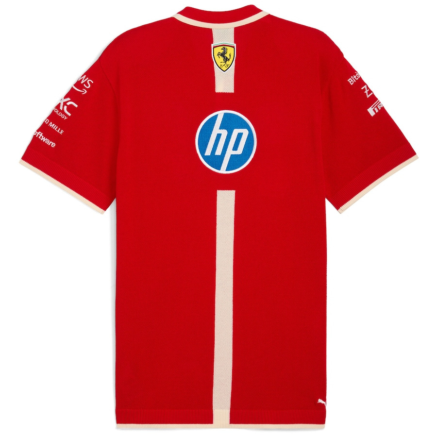 (S-5XL) 2025 Ferrary Red Formula One Racing Suit(With collar)
